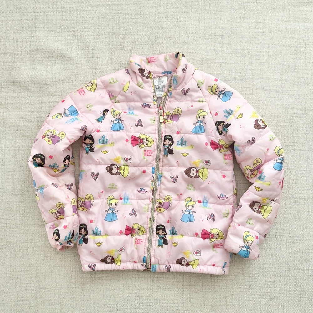 Disney Store Princess Puffer Coat Size 5/6